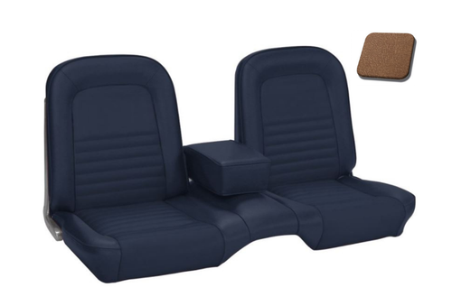1967 Ford Mustang (Hardtop) Sitzbezüge - Standard - Bench Seat - Saddle - Vorne und hinten