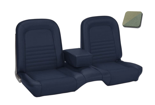 1967 Ford Mustang (Fastback) Sitzbezüge - Standard - Bench Seat - Ivy Gold - Vorne und hinten