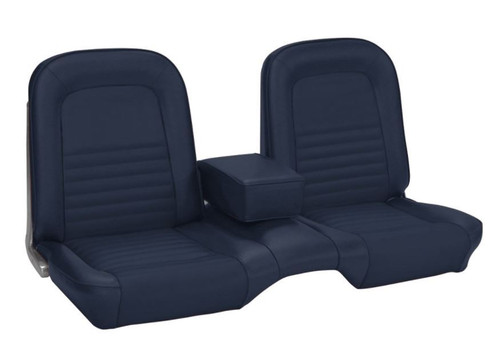1967 Ford Mustang Sitzbezüge - Standard - Bench Seat - Blau - Vorne