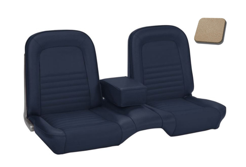 1967 Ford Mustang Sitzbezüge - Standard - Bench Seat - Light Parchment - Vorne