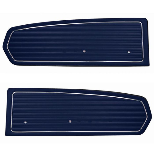 1968 Ford Mustang Set Türverkleidung - Standard - Blau Links und Rechts