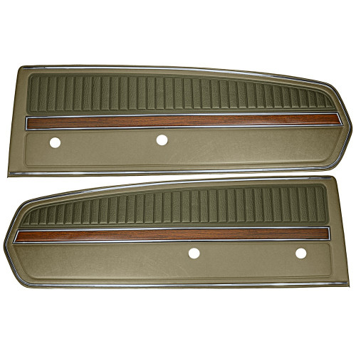 1968 Ford Mustang Set Türverkleidung - Deluxe - Ivy Gold Links und Rechts