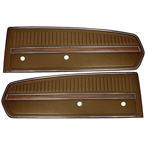 1968 Ford Mustang Set Türverkleidung - Deluxe - Nugget Gold Links und Rechts
