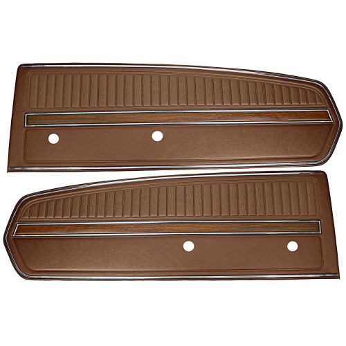 1968 Ford Mustang Set Türverkleidung - Deluxe - Saddle Links und Rechts