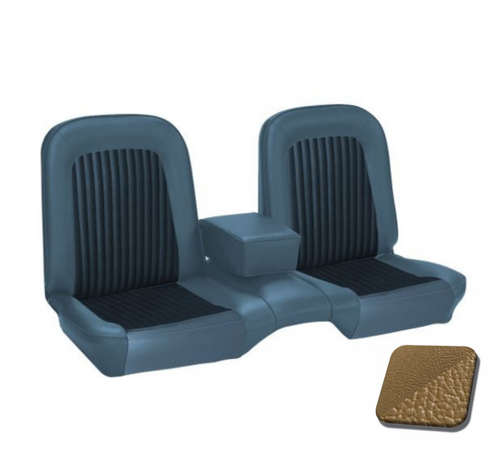 1968 Ford Mustang (Hardtop) Sitzbezüge - Standard / Deluxe - Bench Seat - Nugget Gold - Vorne und hinten