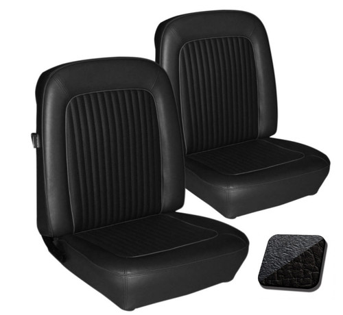 1968 Ford Mustang Sitzbezüge - Standard - Schwarz - Vorne
