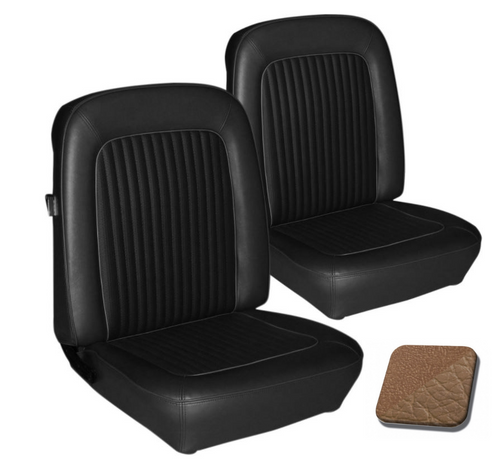 1968 Ford Mustang Sitzbezüge - Standard - Saddle - Vorne