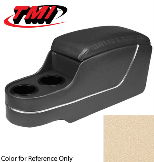 65-73 Ford Mustang (Fastback/Hardtop) Mittelkonsole - Deluxe Pony Style - Weiß - Corinthian Struktur - ohne original Konsole