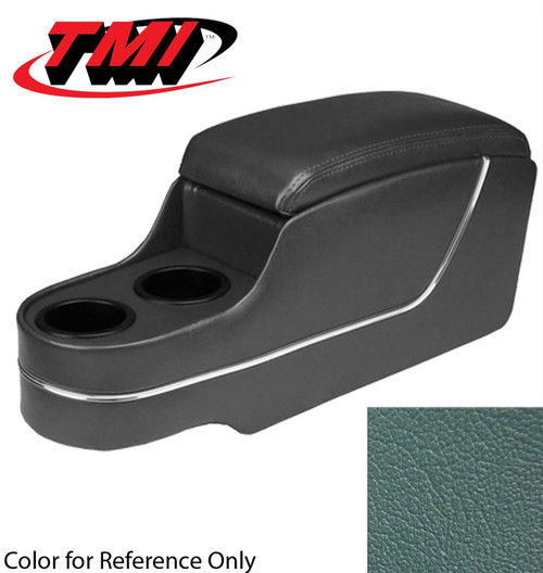 65-73 Ford Mustang (Convertible) Mittelkonsole - Deluxe Pony Konsole - Hellblau - Corinthian Struktur - ohne original Konsole
