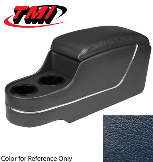 65-73 Ford Mustang (Convertible) Mittelkonsole - Deluxe Pony Konsole - Blau - Corinthian Struktur - ohne original Konsole