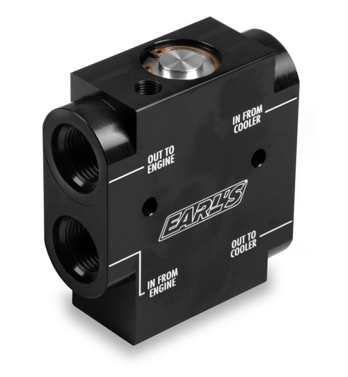 Motoröl Thermostat - Aluminium - Schwarz