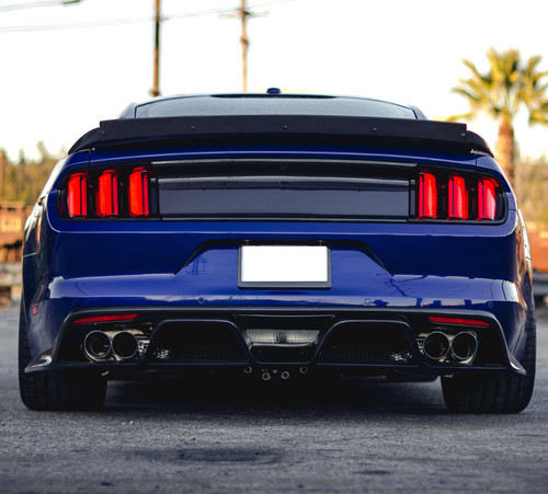 15-17 Ford Mustang Stoßstangenansatz - Diffusor Carbon GT350 Style Hinten