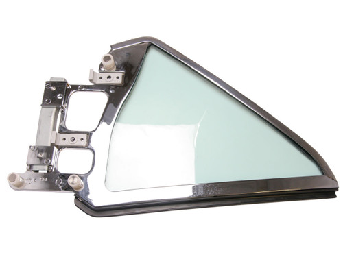 65-66 Ford Mustang (Hardtop) Glas Seitenfenster hinten - Getönt, inkl. Rahmen Rechts