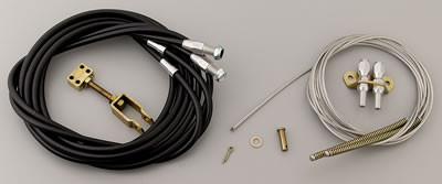 64-73 Ford Mustang Bowdenzug Feststellbremse - Set - Schwarz