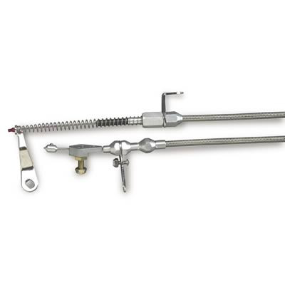 64-73 Ford Mustang Kickdown-Kabel für Automatikgetriebe - Edelstahl Ummantelung