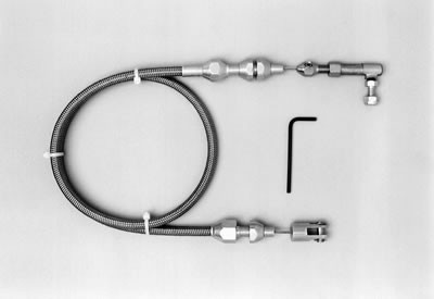 64-73 Ford Mustang Bowdenzug Vergaser - Stahlflex Edelstahl - 24 "
