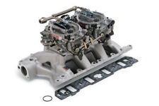 Komplettset Ansaugkrümmer und Vergaser - Edelbrock Performer RPM Dual Quad Air-Gap - 500 cfm