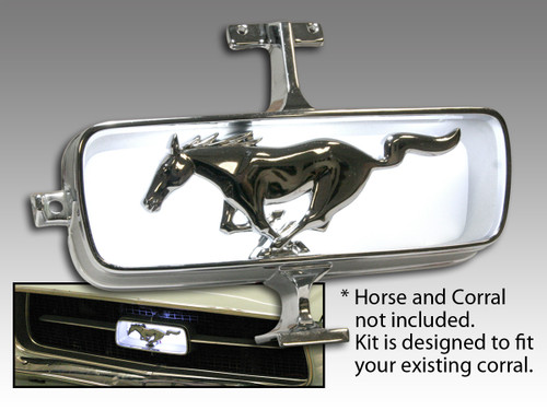 1967 Ford Mustang Emblem Kühlergrill - Beleuchted - LED