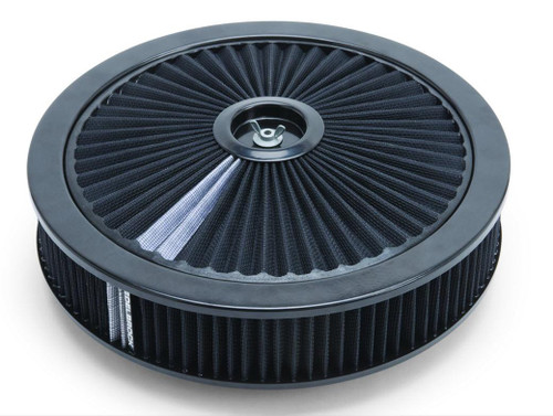 64-73 Ford Mustang Luftfilter komplett - Edelbrock - Rund - 14 " - Schwarz