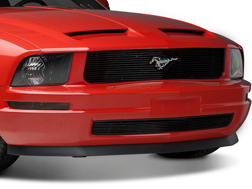 05-09 Ford Mustang Kühlergrill - Abdeckung oben - Schwarz Vorne oben
