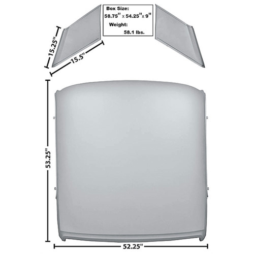 64-66 Ford Mustang (Hardtop) Dachblech - Premium
