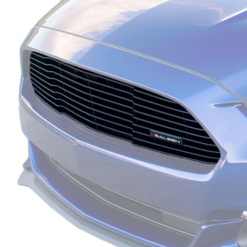 15-17 Ford Mustang Kühlergrill - Oben, Schwarz, Saleen (White Label) Oben