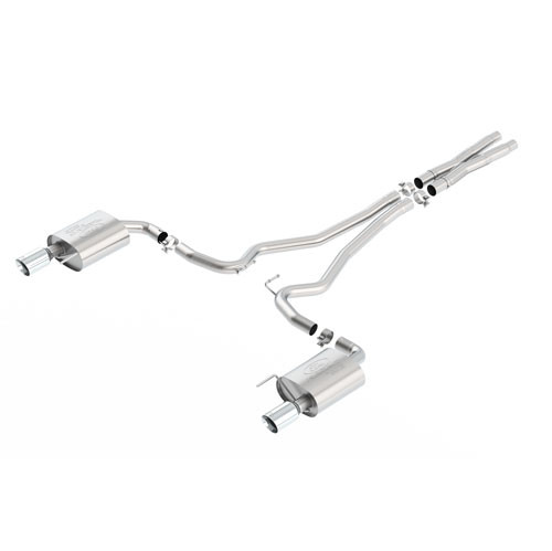 15-17 Ford Mustang (Convertible/Coupe - 5.0) Abgasanlage - Ford Racing - 2-Rohr - Touring - Chrom Blenden