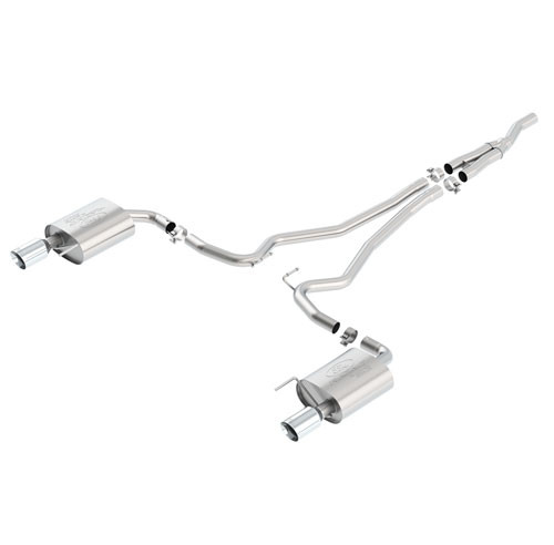 15-17 Ford Mustang EcoBoost (2.3) Abgasanlage - Ford Racing - 2-Rohr - Sport  - Chrom Blenden