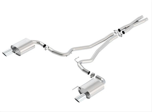 15-17 Ford Mustang (Convertible - 5.0) Abgasanlage - BORLA S-Type 2.5 Zoll - 2 Rohr - polierte Blenden