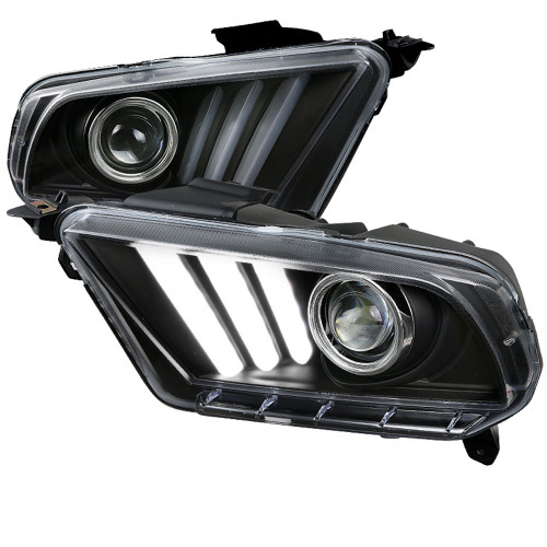 10-12 Ford Mustang (4.0, 5.0, 5.4) Hauptscheinwerfer - LED - Sequentieller Tri-Bar Blinker - 2015 Style
