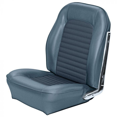 1966 Ford Mustang (Hardtop) Sitzbezüge - Standard Sport - Blau - Vorne und hinten