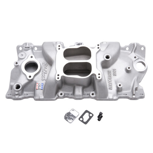 55-80 Chevrolet Corvette (265, 305, 327) Ansaugkrümmer - Edelbrock Performer - Aluminium - Unbehandelt k.A.