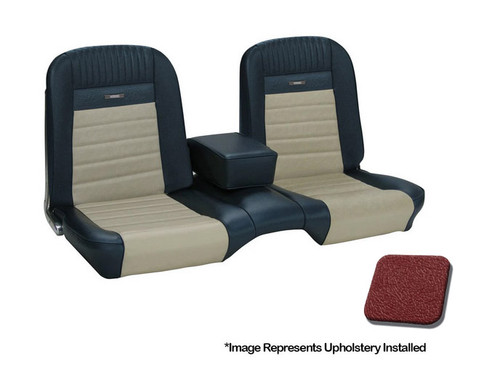 1966 Ford Mustang (Fastback) Sitzbezüge - Deluxe Pony - Bench Seat - Rot Metallic - Vorne und hinten