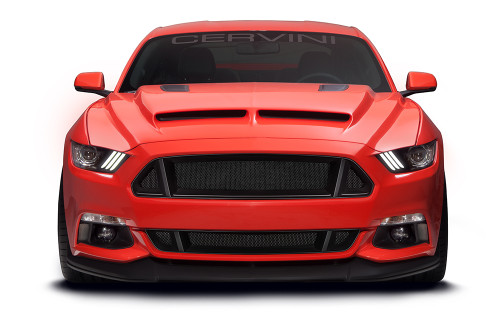 15-17 Ford Mustang Kühlergrill - Cervinis - C-Series - Oben & Unten - Schwarz Vorne oben und unten