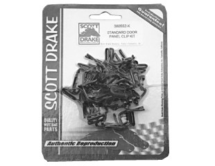 64-67 Ford Mustang Clip Türverkleidung - Pony/Deluxe