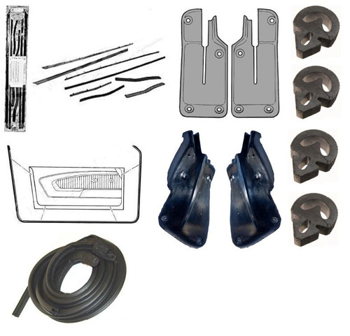 71-73 Ford Mustang (Fastback) Türdichtungs Set