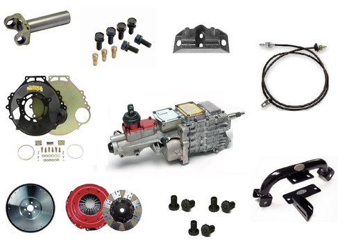 64-66 Ford Mustang (289) Schaltgetriebe komplett - Umrüstsatz Schaltgetriebe - Tremec TKX - 0,68 5ter Gang - 813 Nm - 28 oz / 157 Zähne