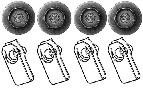 65-68 Ford Mustang Befestigungsmaterial Stoßstangenhorn - Vorne oder Hinten
