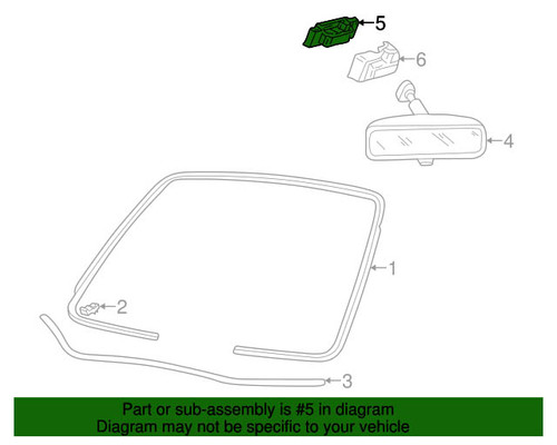 05-14 Ford Mustang Halterung Rückspiegel innen