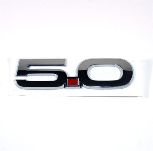 15-17 Ford Mustang GT (5.0) Emblem Kotflügel - 5.0 - Chrom - Roter Punkt