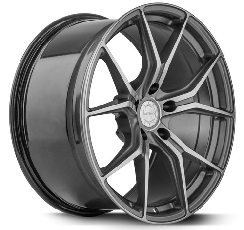 05-23 Ford Mustang Felge - Barracuda - Inferno - 10x20 - Higloss-Gunmetal-polished - HA Hinten