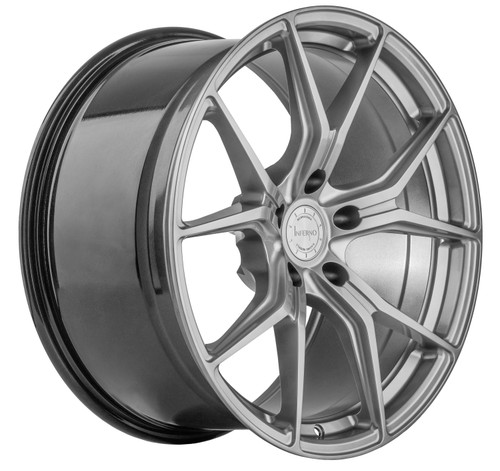 05-23 Ford Mustang Felge - Barracuda Inferno - 8,5x20 - Silver Vorne und hinten