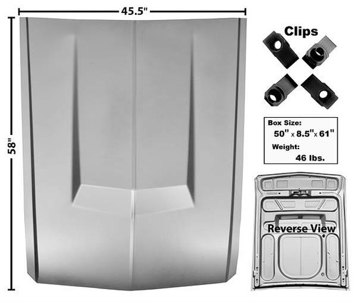 67-68 Ford Mustang Motorhaube - Eleanor Aluminium