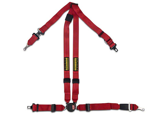 05-17 Ford Mustang Sicherheitsgurt - Schroth - QuickFit Pro - Hosenträgergurt Vorne Links - Rot Vorne links