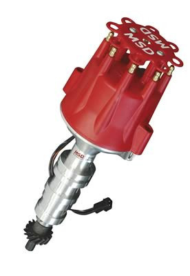 67-73 Ford Mustang (390, 427, 428, 429) Zündverteiler - MSD Pro Billet - Guss/Unterdruck - HEI Stecker
