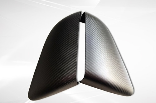 15-23 Ford Mustang Abdeckung Außenspiegel - Carbon - US - Matt - Ohne Blinker Links und Rechts