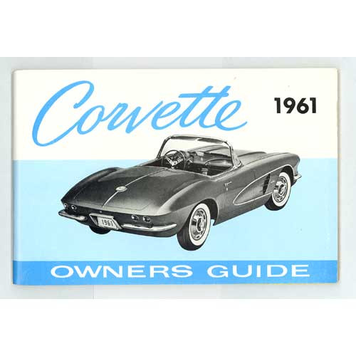 1961 Chevrolet Corvette Bedienungsanleitung