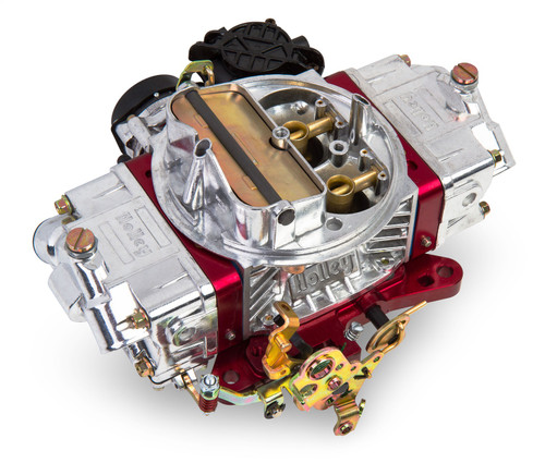 64-73 Ford Mustang Vergaser - Holley Ultra Street Avenger - 670 cfm - Aluminium - Elektrischer Choke - Poliert/Rot