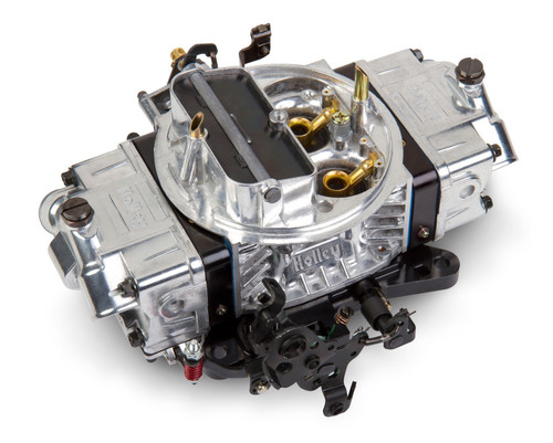 64-73 Ford Mustang Vergaser - Holley Ultra Double Pumper - 750 cfm - Aluminium - Manueller Choke - Poliert/Schwarz