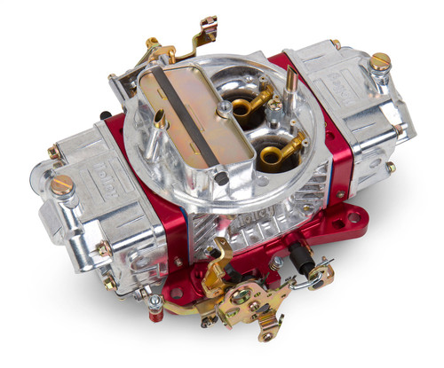 64-73 Ford Mustang Vergaser - Holley Ultra Double Pumper - 750 cfm - Aluminium - Manueller Choke - Poliert/Rot